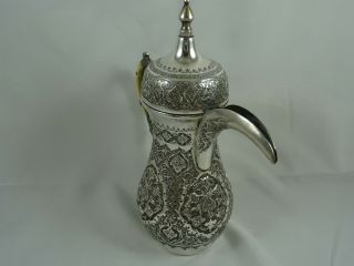 STUNNING PERSIAN silver COFFEE POT,  c1920,  490gm 3