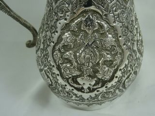 STUNNING PERSIAN silver COFFEE POT,  c1920,  490gm 6