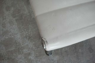 Herman Miller - Eames Aluminum Group Ottoman - White Leather AUTHENTIC 8