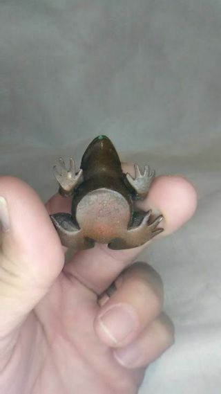 Japanese Meiji Bronze frog Okimono 9