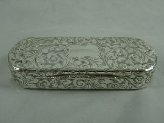 Nathanial Mills,  Solid Silver Snuff Box,  1843,  75gm