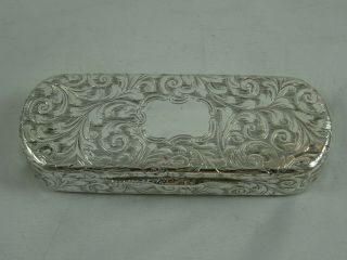 NATHANIAL MILLS,  solid silver SNUFF BOX,  1843,  75gm 2