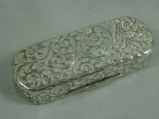 NATHANIAL MILLS,  solid silver SNUFF BOX,  1843,  75gm 5