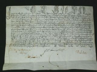 Rare Vellum Papal Bull Document Of Pope Innocent Xii (1691 - 1700),  Dated 1700
