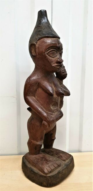Old Tribal Yombe Fertility Figure DR Congo Fes - 207 2