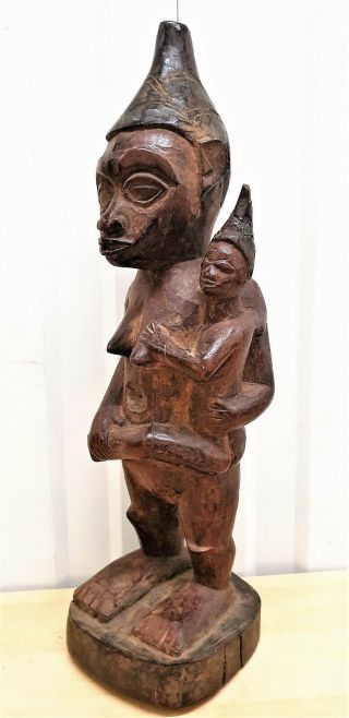 Old Tribal Yombe Fertility Figure DR Congo Fes - 207 3