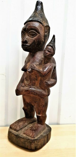 Old Tribal Yombe Fertility Figure DR Congo Fes - 207 5