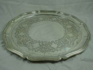 Large,  Victorian Solid Silver Salver,  1900,  1207gm