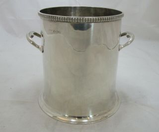 Smart Antique George V Sterling Silver Bottle Cooler,  506 Grams,  1931