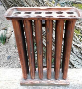 Antique Copper Candle Mold 12 Taper Single Handle 5