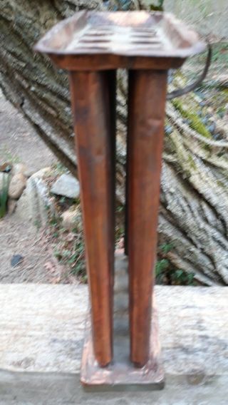 Antique Copper Candle Mold 12 Taper Single Handle 7