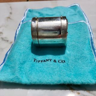 Tiffany & Co.  Sterling Silver Sun Moon Star Double 2 - Sided Pill Or Trinket Box 3