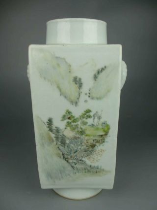 Antique Chinese porcelain famille rose Flower and Bird Patterns Brown Vase 5