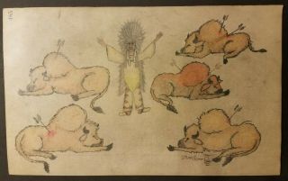 Ledger Art Early To Mid 1900s
