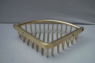 BRASS SOAP DISH STUNNING HEAVY WEIGHT QUALITY BRASS CORNER SOAP DISH 3