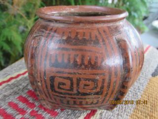 Ancient Jalisco West Mexico 200bce - 300ad Poly Chrome Ceremonial Jar