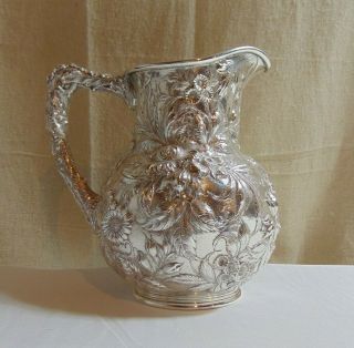 S.  Kirk & Son Inc.  STERLING Silver Repousse Pitcher Circa 1932,  Baltimore,  MD 11