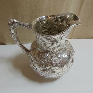 S.  Kirk & Son Inc.  STERLING Silver Repousse Pitcher Circa 1932,  Baltimore,  MD 2