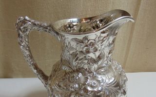S.  Kirk & Son Inc.  STERLING Silver Repousse Pitcher Circa 1932,  Baltimore,  MD 7