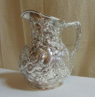 S.  Kirk & Son Inc.  STERLING Silver Repousse Pitcher Circa 1932,  Baltimore,  MD 8