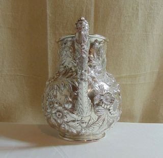 S.  Kirk & Son Inc.  STERLING Silver Repousse Pitcher Circa 1932,  Baltimore,  MD 9