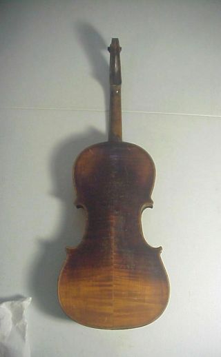 Antique 19th Century FINELY MADE VIOLIN NEEDS RESTORE 2