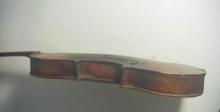 Antique 19th Century FINELY MADE VIOLIN NEEDS RESTORE 4
