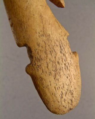500 - 5000,  yrs Artifact Inuit Eskimo Native Caribou Bone HARPOON SPEAR POINT 12 4