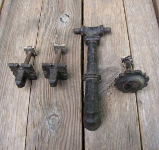 Antique Kenrick 407 Cast Iron Door Knocker with Strike Plate 4