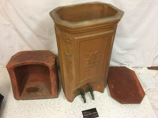 Vintage French Earthenware Crock - Water Cooler / Fountain - Rustic 5