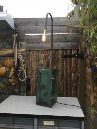 Cast Iron,  Revo Tipton.  Antique Vintage Lamp Junction Box And Lamp Bracket Br