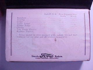 1922 HENRY FORD DOLLAR COIN BANK EMBOSSED COVERS 16 PAGES ABOUT CARS VG 11