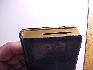 1922 HENRY FORD DOLLAR COIN BANK EMBOSSED COVERS 16 PAGES ABOUT CARS VG 2