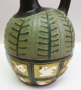 Rare Early Austrian Art Nouveau Pottery Vase EDUARD STELLMACHER c.  1910 antique 6