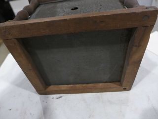 primitive bedside coal heater with tin 6