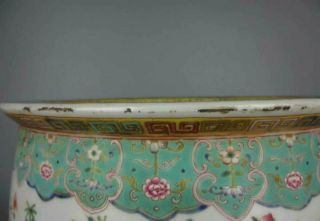 Chinese antique porcelain famille verte Flower and Bird Patterns Cylinder 6