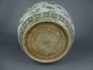 Chinese antique porcelain famille verte Flower and Bird Patterns Cylinder 9