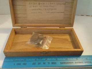 Vintage Balance Scale with wood box and weights. 2