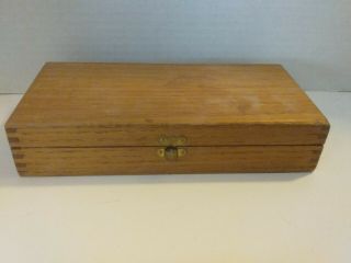 Vintage Balance Scale with wood box and weights. 9
