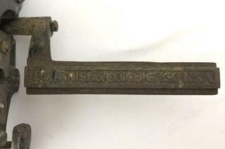 H.  B.  ROUSE & CO.  Slug Cutter Printing Letterpress Cast Iron American Circa 1900 5