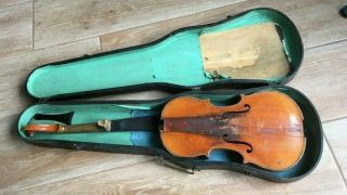 1924 Antique Violin Sol E Roach Made In Windber PA made from Old Best Italian 2