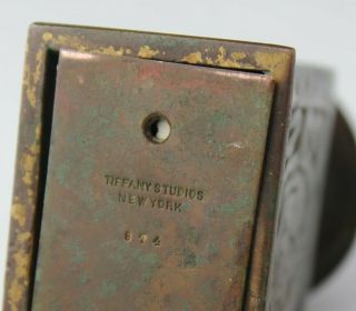 Antique Tiffany Studios York N.  Y.  874 Zodiac Pattern Bronze Postal Scale EDD 6