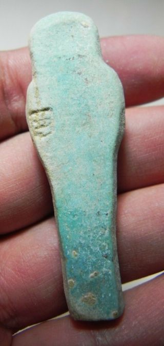 ZURQIEH - AS12997 - ANCIENT EGYPT.  FAIENCE USHABTI.  600 - 300 B.  C 2