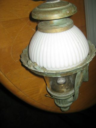 VINTAGE ANTIQUE SCONCE PORCH LIGHT FIXTURE 16 