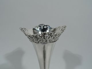 Whiting Vase - 5266 - Antique Victorian Pierced Bud - American Sterling Silver 2