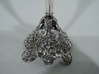 Whiting Vase - 5266 - Antique Victorian Pierced Bud - American Sterling Silver 3