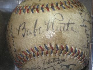 LOU GEHRIG/BABE RUTH Signed Baseball American League Reach Ball READ LISTING 2