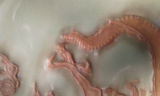 Large Chinese Celadon Dish w / Dragon 4