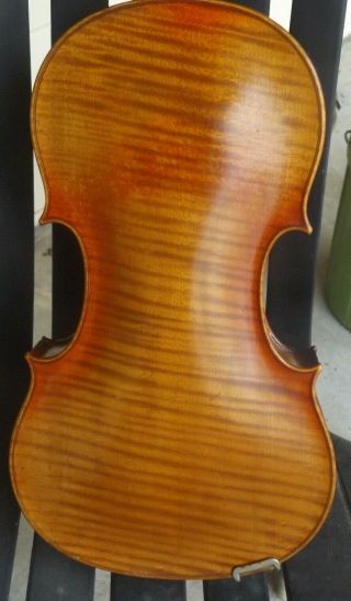 Old Amati German Violin With One Piece Back