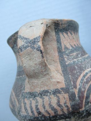 Chinese Neolithic Pottery Jar China Dynastic Painted Geometric earthenware 8